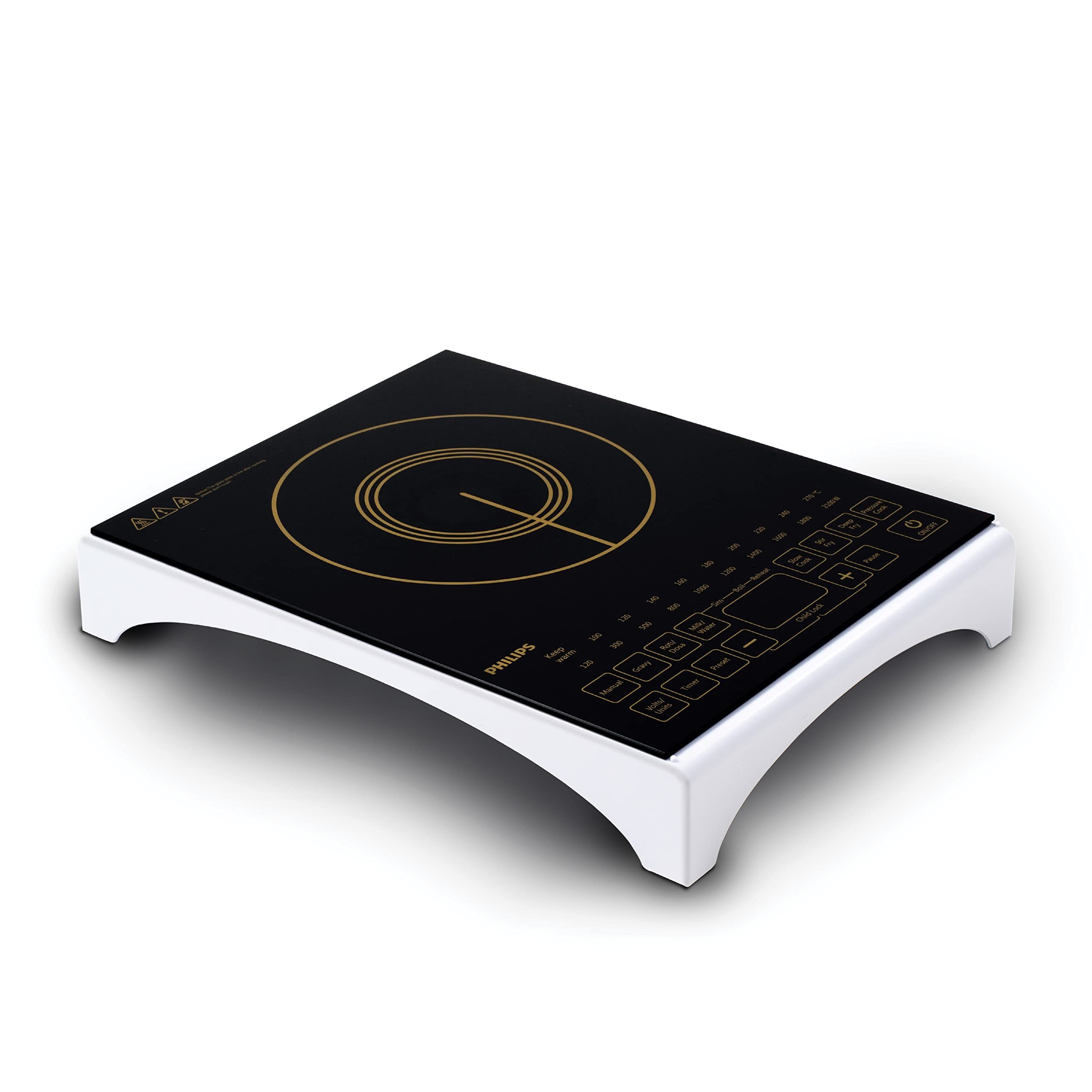Philips Viva Collection Hd4938/01 2100-Watt Glass Induction Cooktop(Black)