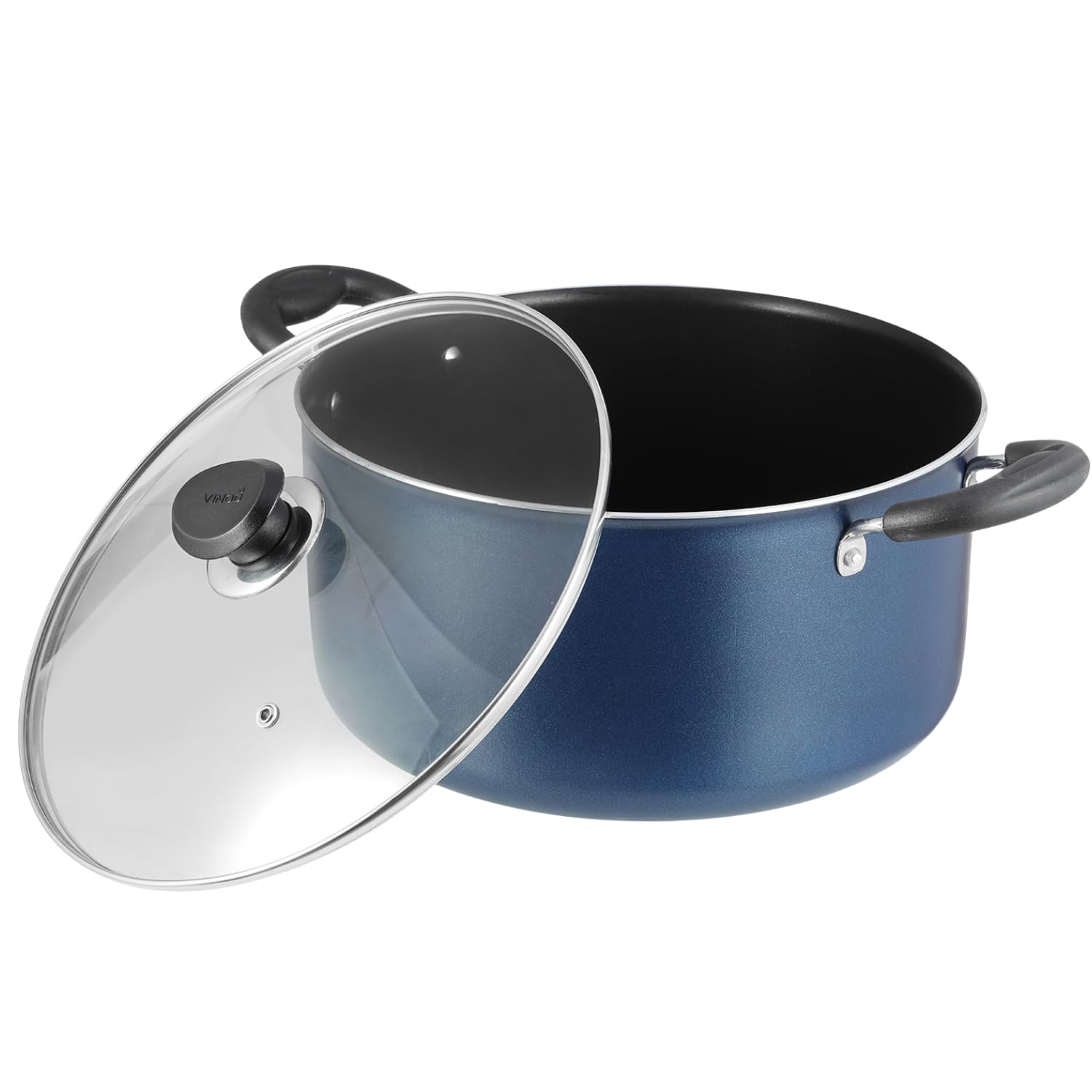 VC753 Vinod Zest Non Stick Casserole with Glass Lid - 30 cm, 10.8 LZDCS30