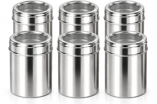 Dynore Set of 6 See Through Canister Capacity 750 ml Each