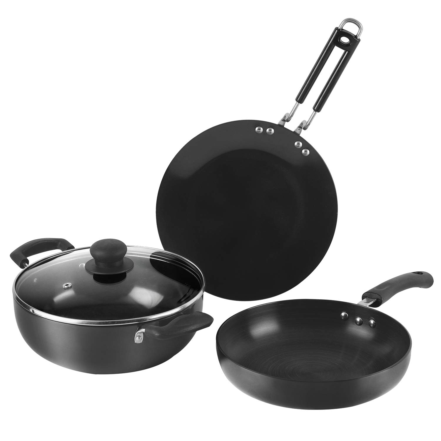 VC574 Hard Anodised cookware set 3PCS IHACM3