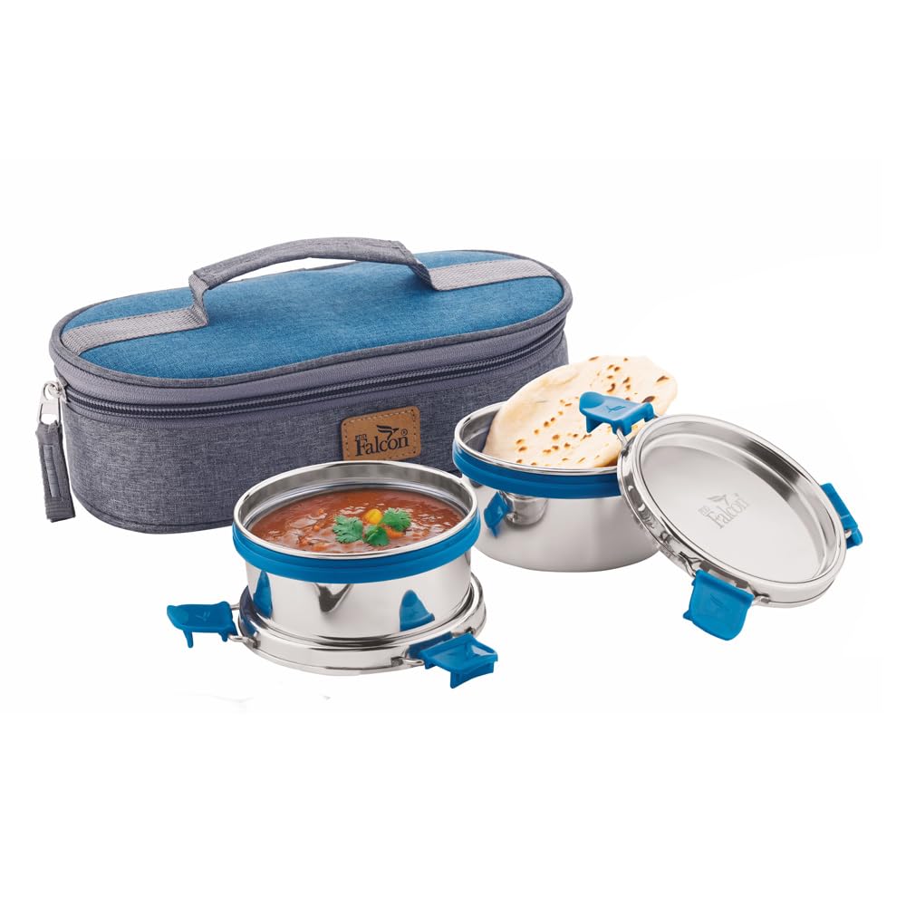 Pddfalcon Eco Nxt Lunch Box Set of 2 600ML Blue FP11005