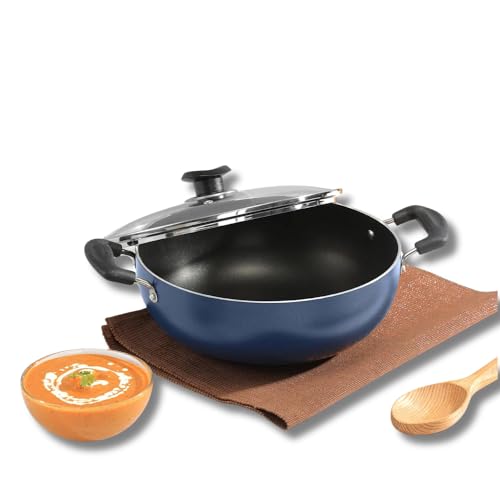 VC428 Zest Non-Stick Deep Kadai with Glass Lid- 20 cm, 2 Ltr ZNKL-20
