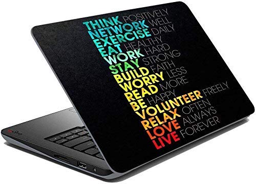 Skin Poster Motivational HD Quality Laptop Skin Sticker Protector