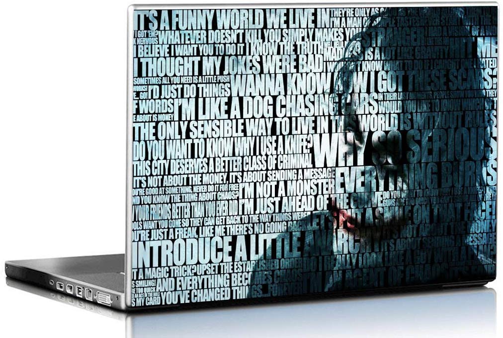 Skin Poster Joker Dark Night HD Quality Laptop Sticker Protector