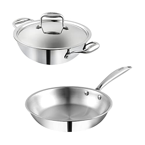 VC420 Platinum 2Pcs Combo Set, Kadai 20cm, and frypan 20cm PT-2