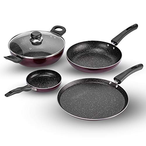 VC465 4 PCS SUPREME SET- DOSA TAWA KADAI FRYPAN 4SP