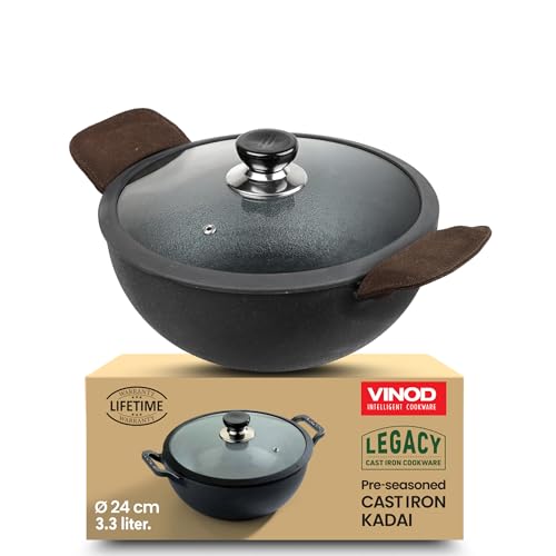 VC578 Cast Iron Kadai 24CM LCIDK24