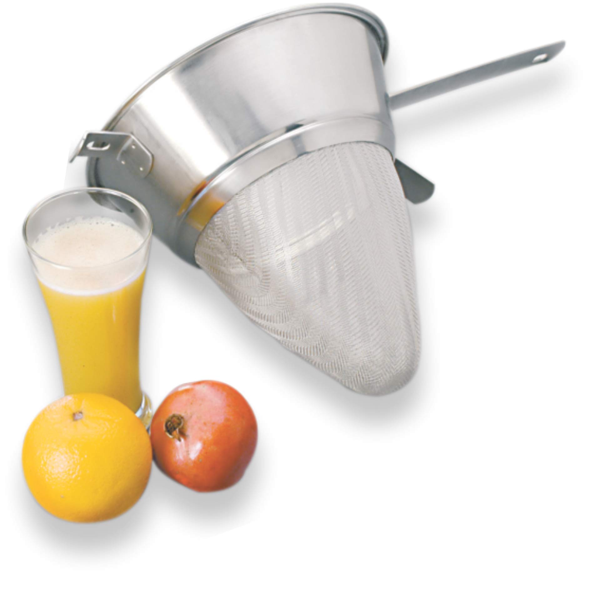 KMW Bullion Strainer with Reinforced Bar | 22 cm Steel Strainer for Enhanced Durability | Large Capacity, Heavy-Duty Construction for Efficient Straining