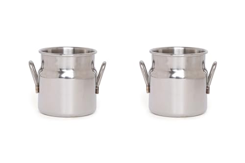 KMW SS Small Servings Mini Milk Cans 90ML Set of 2 MLK45
