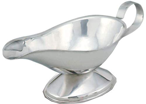 KMW SS Gravy Boat 10 Oz-Sleek & Durable Sauce Server GB10