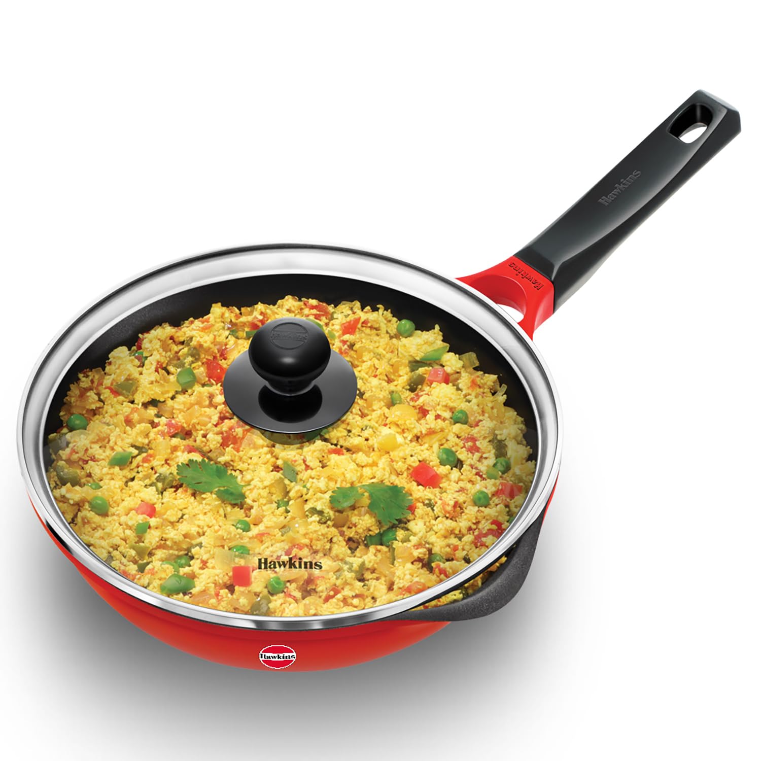 Hawkins Nonstick Die Cast Frying Pan with Glass Lid, 20 cm (IDCF20G)