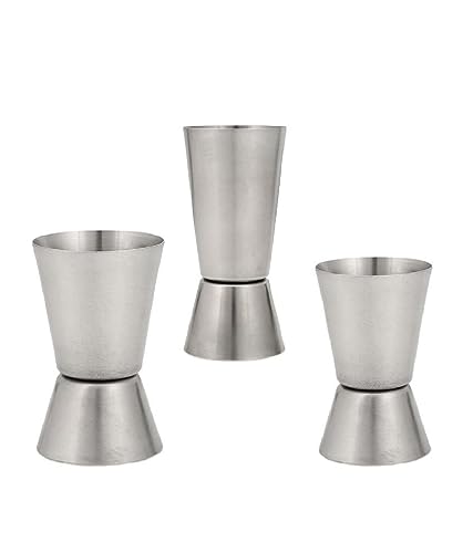 Dynore SS Double Sided Set of 3 Tall Peg Measure Set 15/30, 20/40, 30/60ML DS_1245