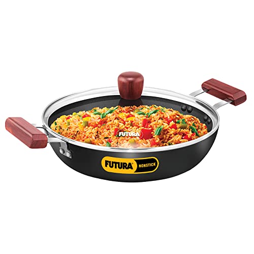 Futura Nonstick Cook-n-Serve Frying Pan  3 Litre  with Glass Lid