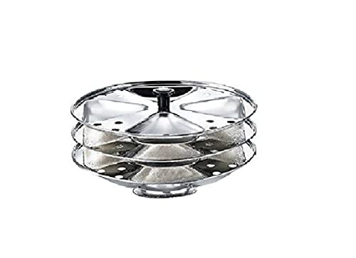 Dynore Stainless Steel Triangle Shape idli stand/Idli maker 4x3 Plates (12 idli)