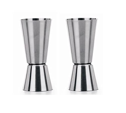 Dynore SS Tall Peg Double Side Drink Measuring Bar Tool 30/60ML Set of 2 DS_1620