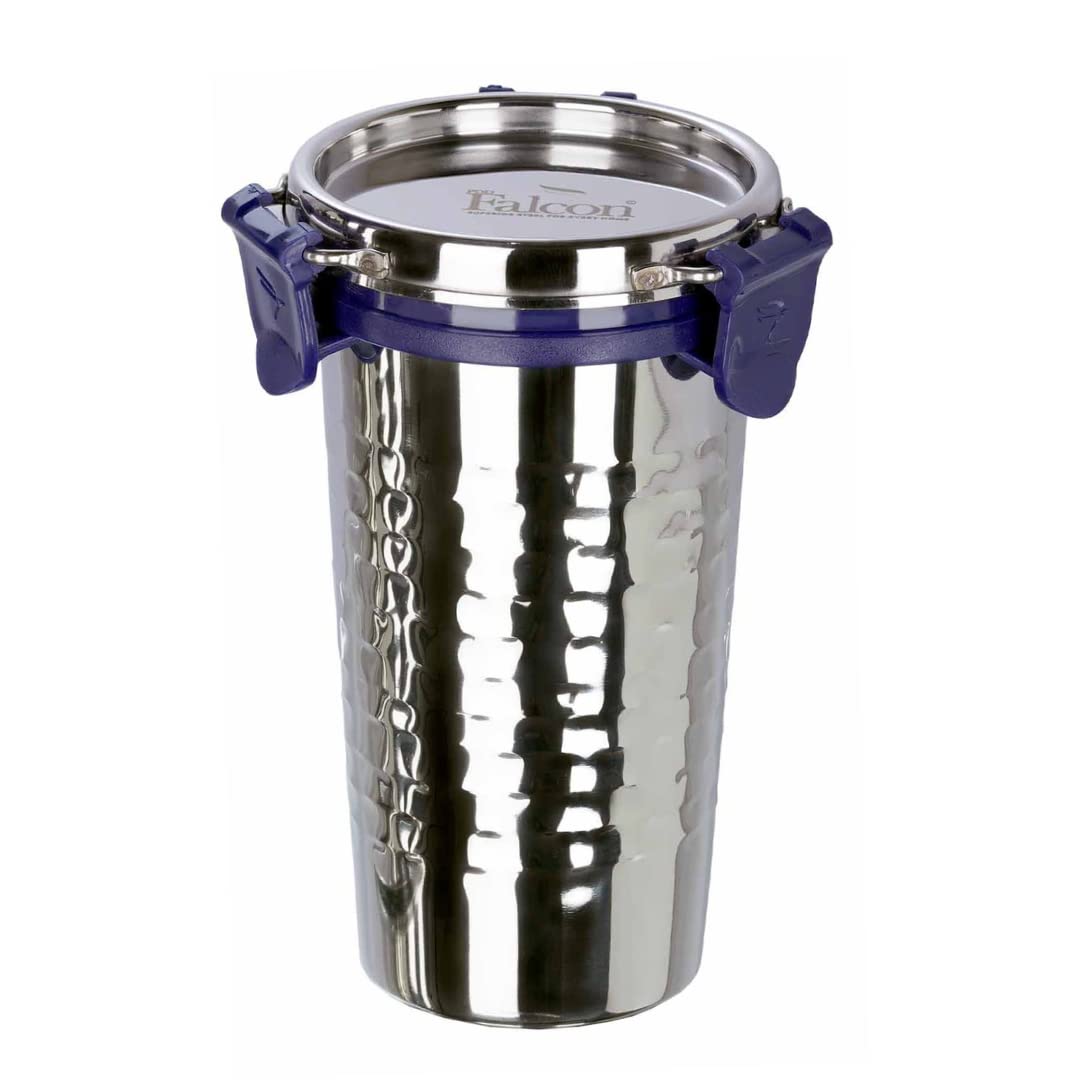 Pddfalcon EcoNxt Glass Hammered 450ML Blue FP20005
