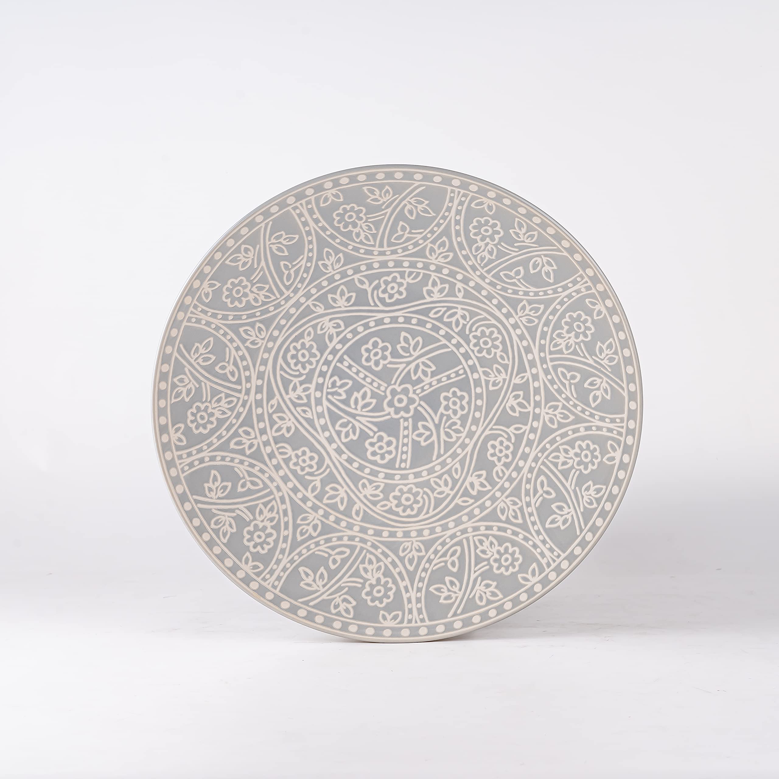 Hitkari Rice Plate Light Grey 1Pc