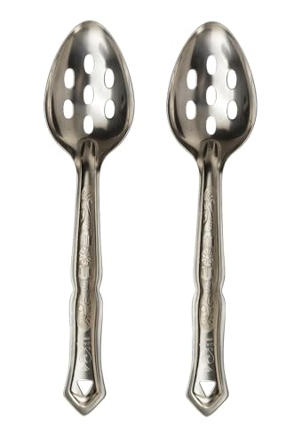 Dynore Stainless Steel Slotted Serving Spoon- Set of 2 DS_1866