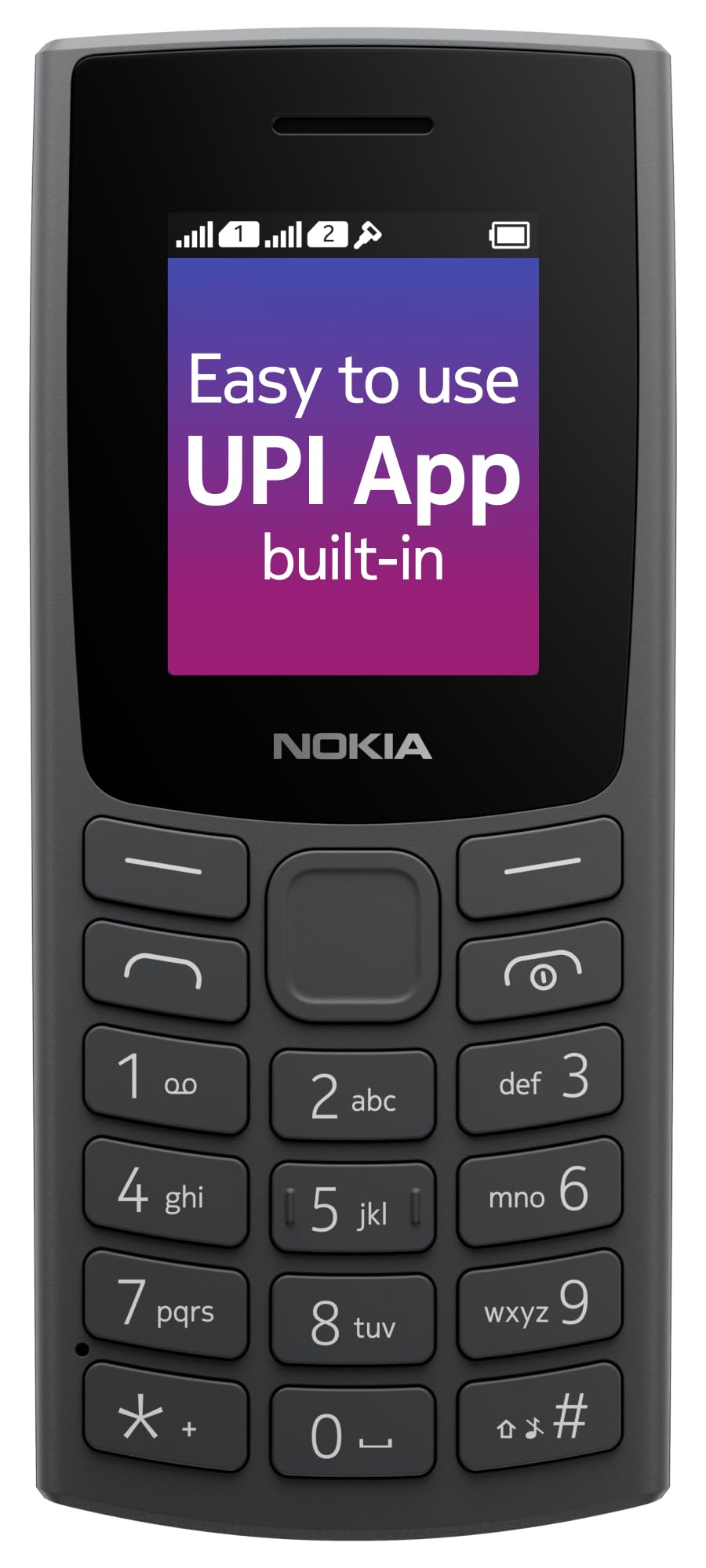 Nokia 106 TA-1572 DS IN CHARCOAL SP01Z07Z1710Y
