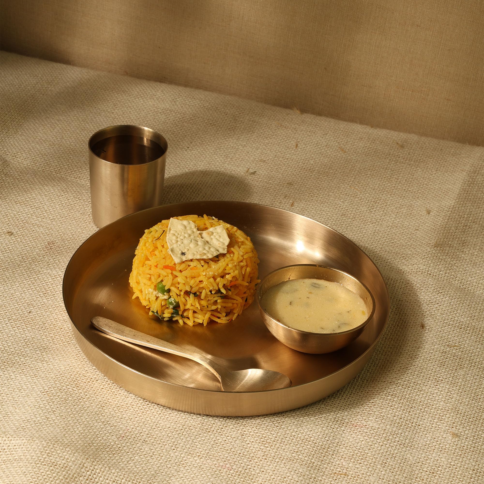 JIAA KANSYA Exquisite Bronze Baby Dining Set of 4 20010010