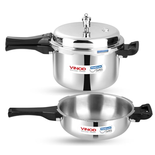 VC868 VINOD SS PRE. Cooker Combo Set of 2-3 & 2 Litre DUOPTNMN