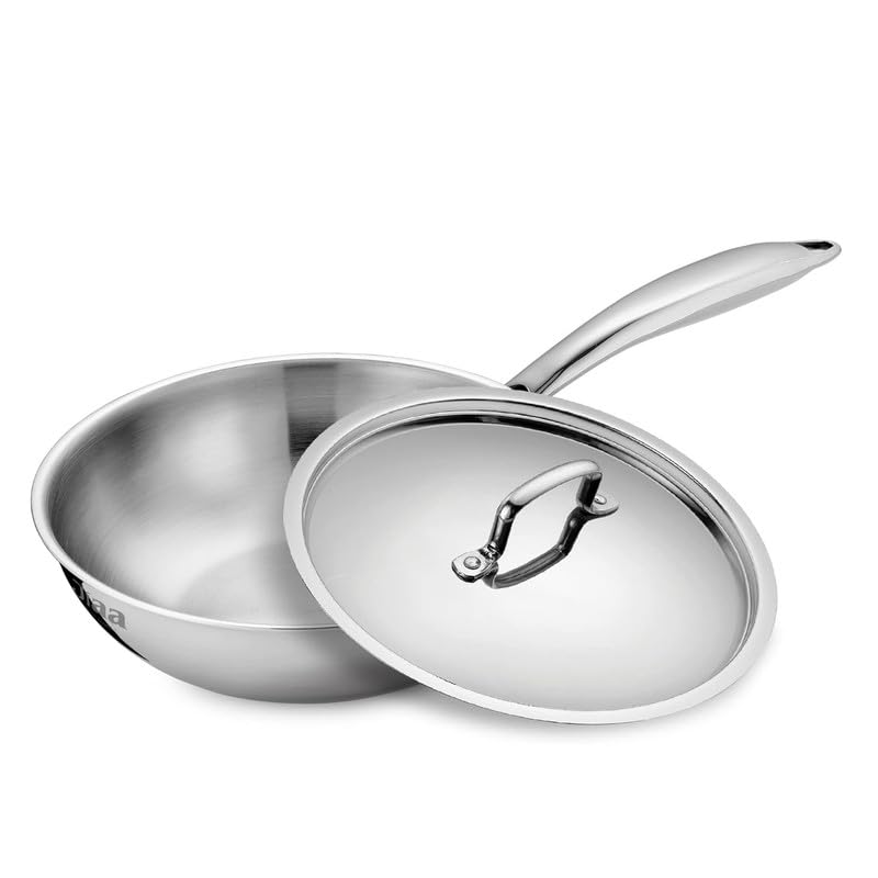 JIAA Triply Wok Deep Pan with Lid 16CM 10050030