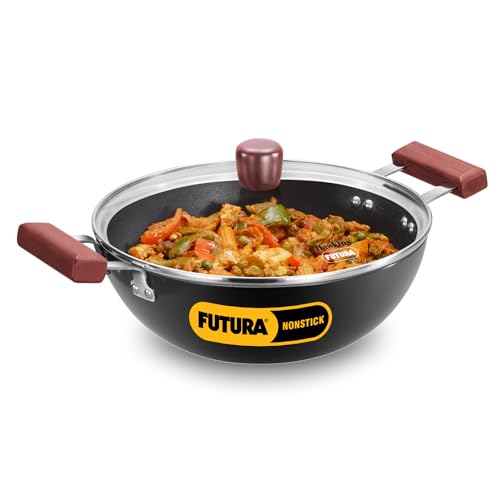 Futura Nonstick 3L Deep Kadhai 24 cm dia 3.25 mm thick