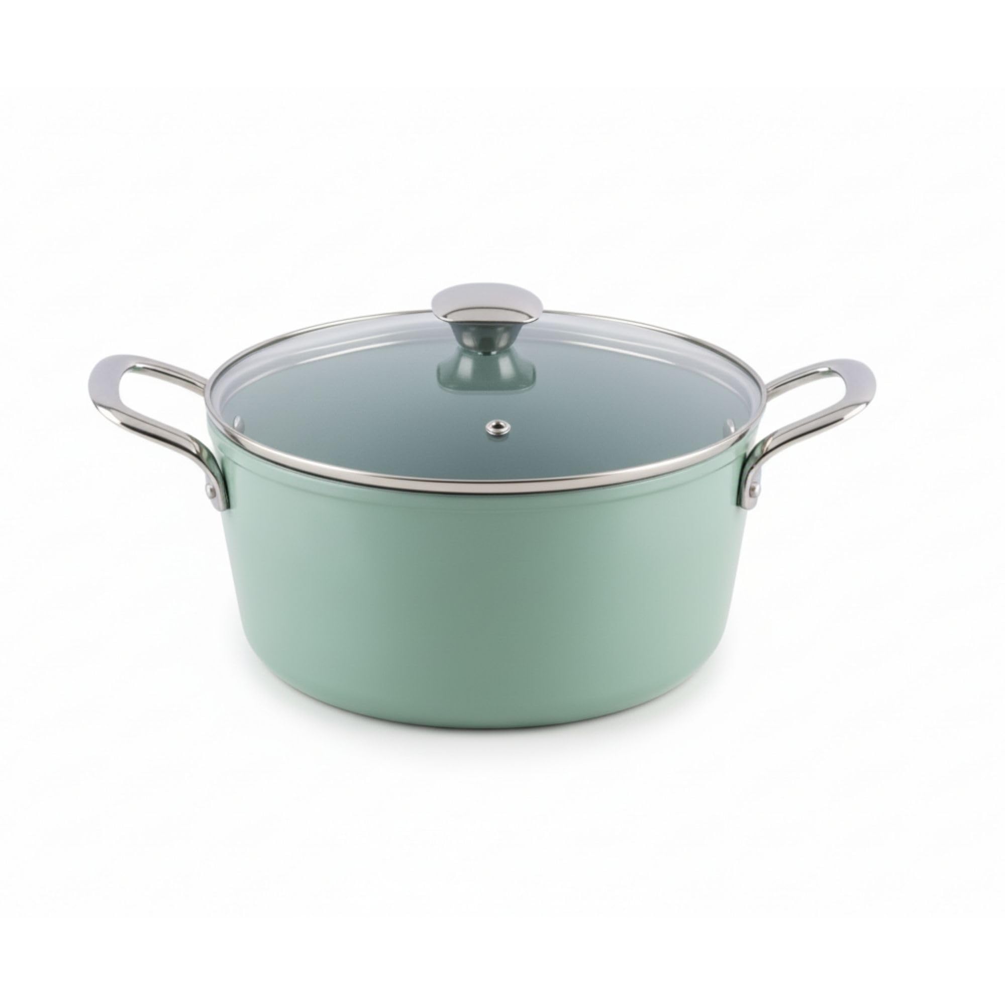 UCOOK SALFORD FORGED NS CASSEROLE WITH LID IC-240MM GREEN SF1142