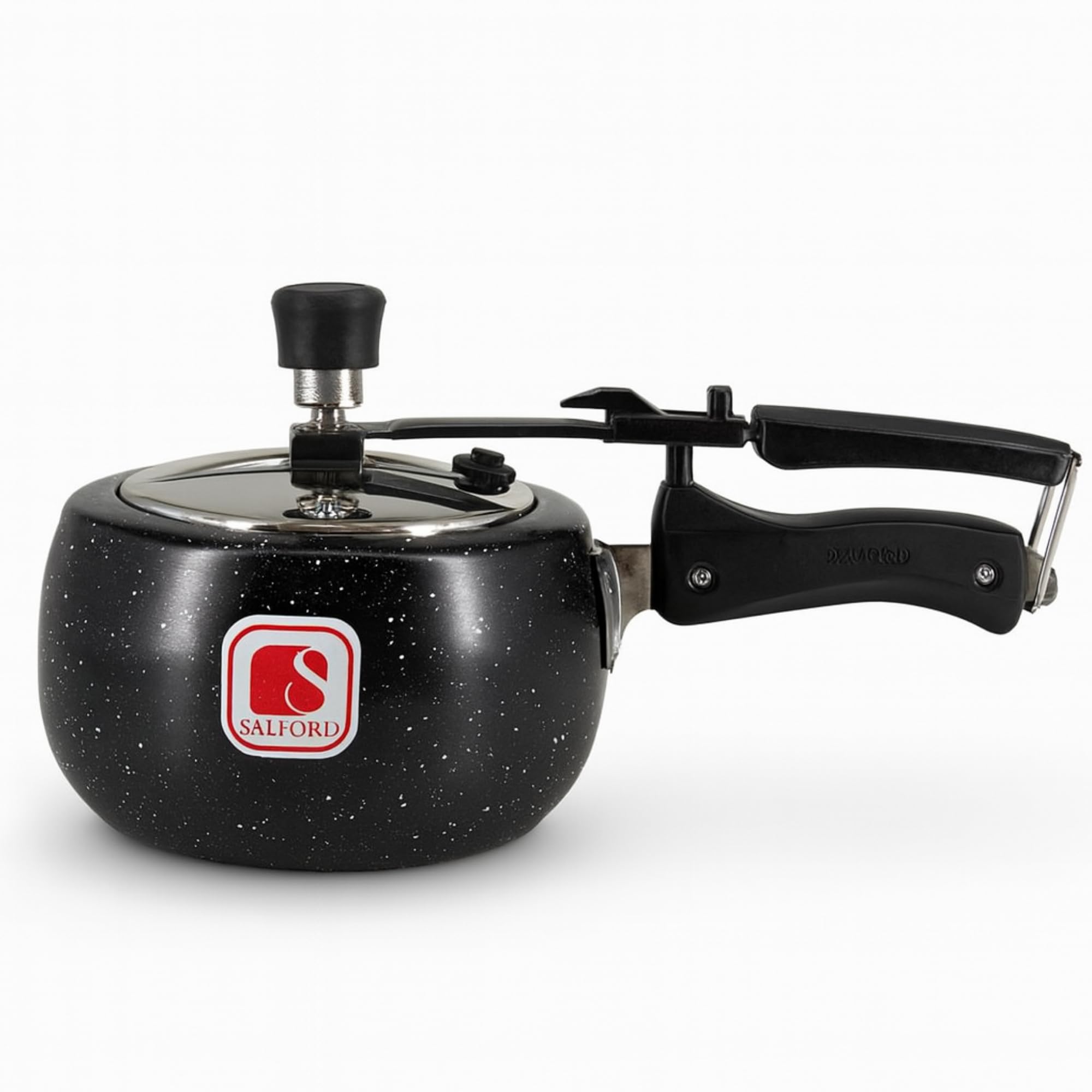 UCOOK SALFORD CERAMIC PRESSURE COOKER ALUMINIUM IL BLACK SPATTER 3L SK1003