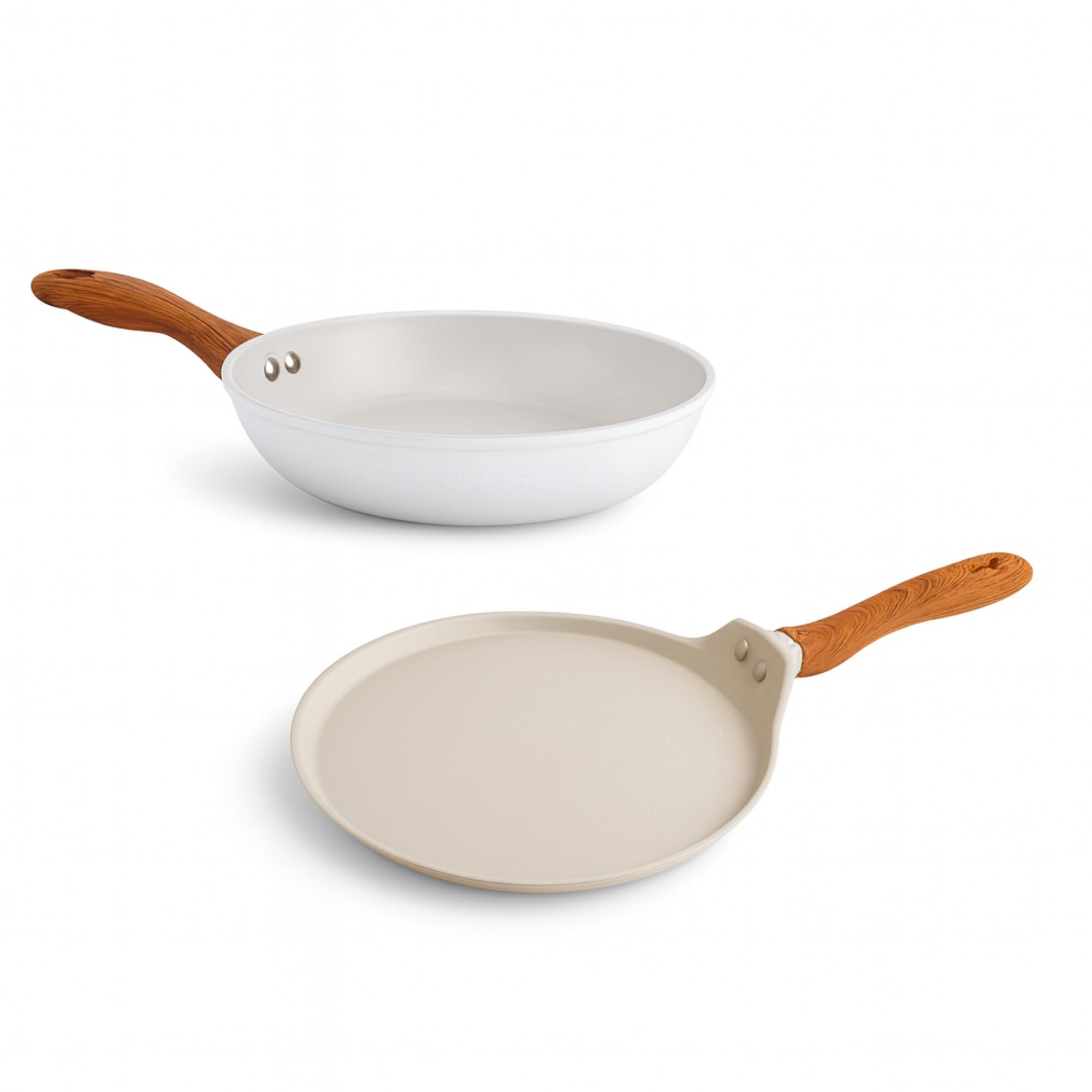 UCOOK SALFORD FORGED NS SET OF 2 (FRYPAN 240MM & TAWA 260MM)DUSTY BLUE SF9052
