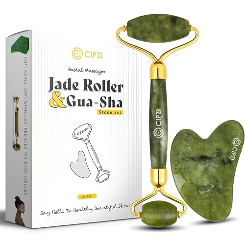 Cipzi Gua Sha & Jade Roller Set Facial Massage