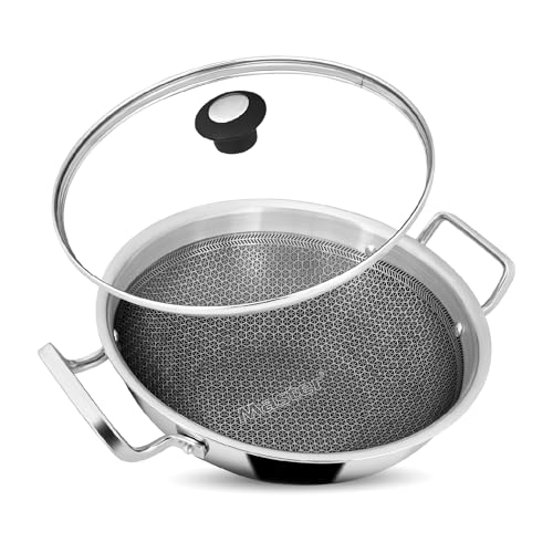 Titan Pro Kadhai 24cm with Glass Lid