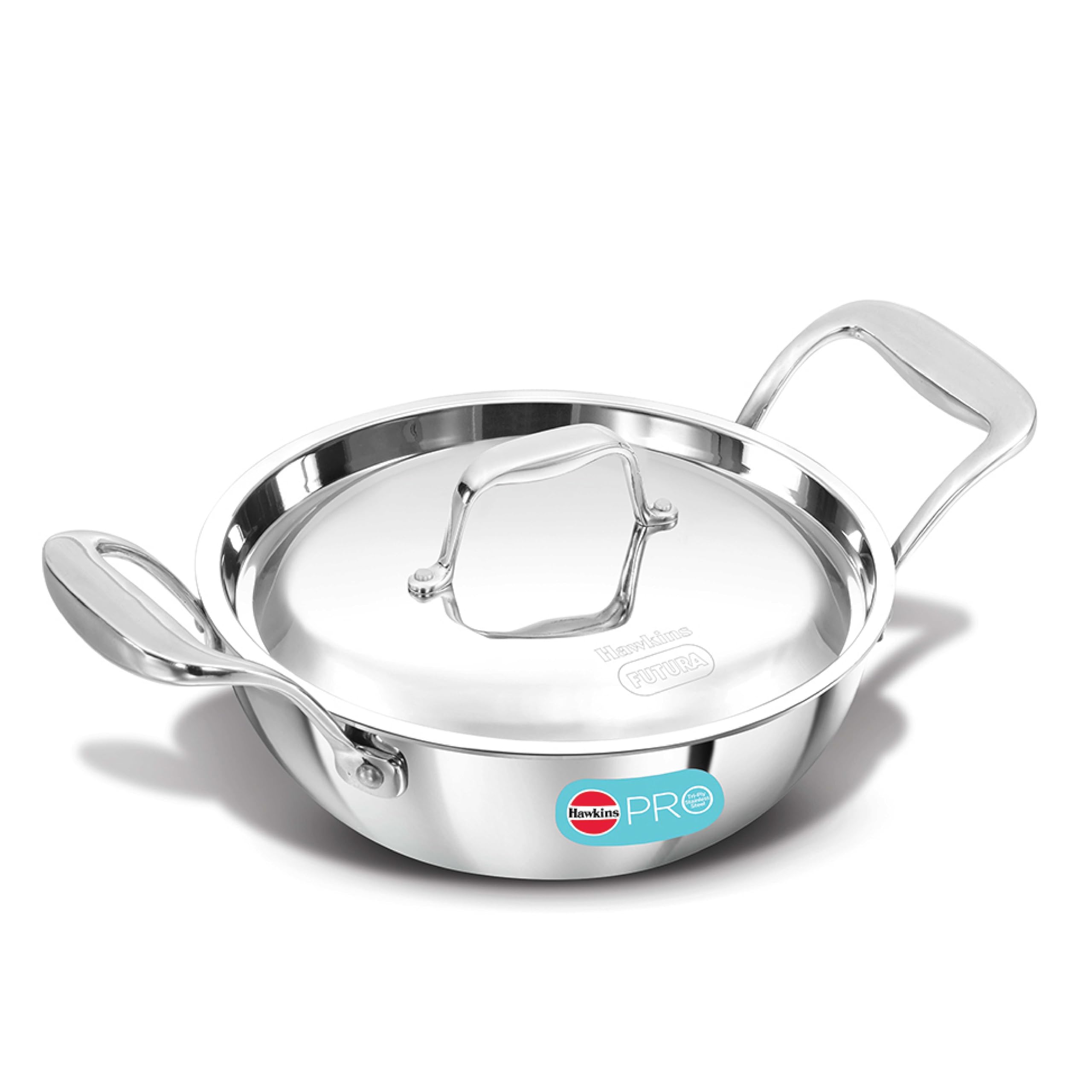 Hawkins Pro Tri-Ply Stainless Steel Deep-Fry Pan 1.5L (PSK15S)