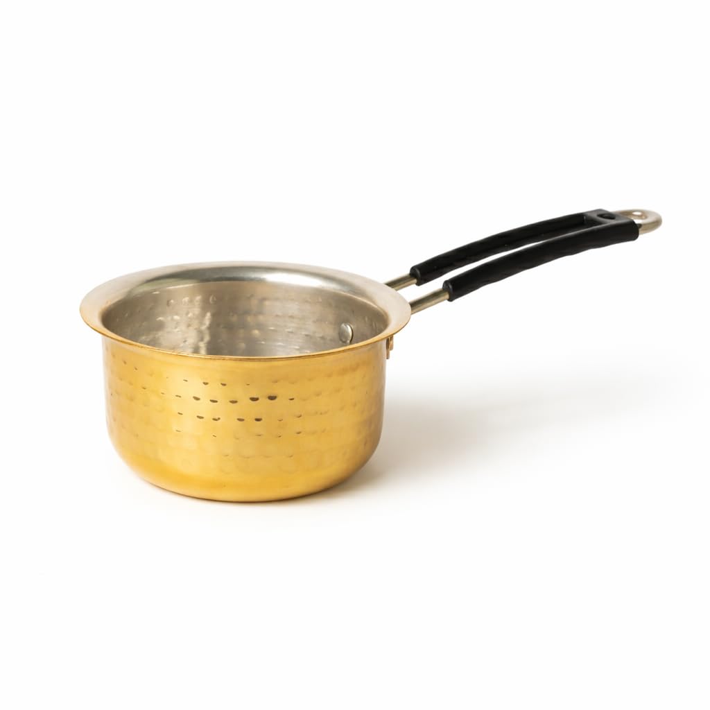 JIAA Hammered Brass Sauce Pan 1L 30020005