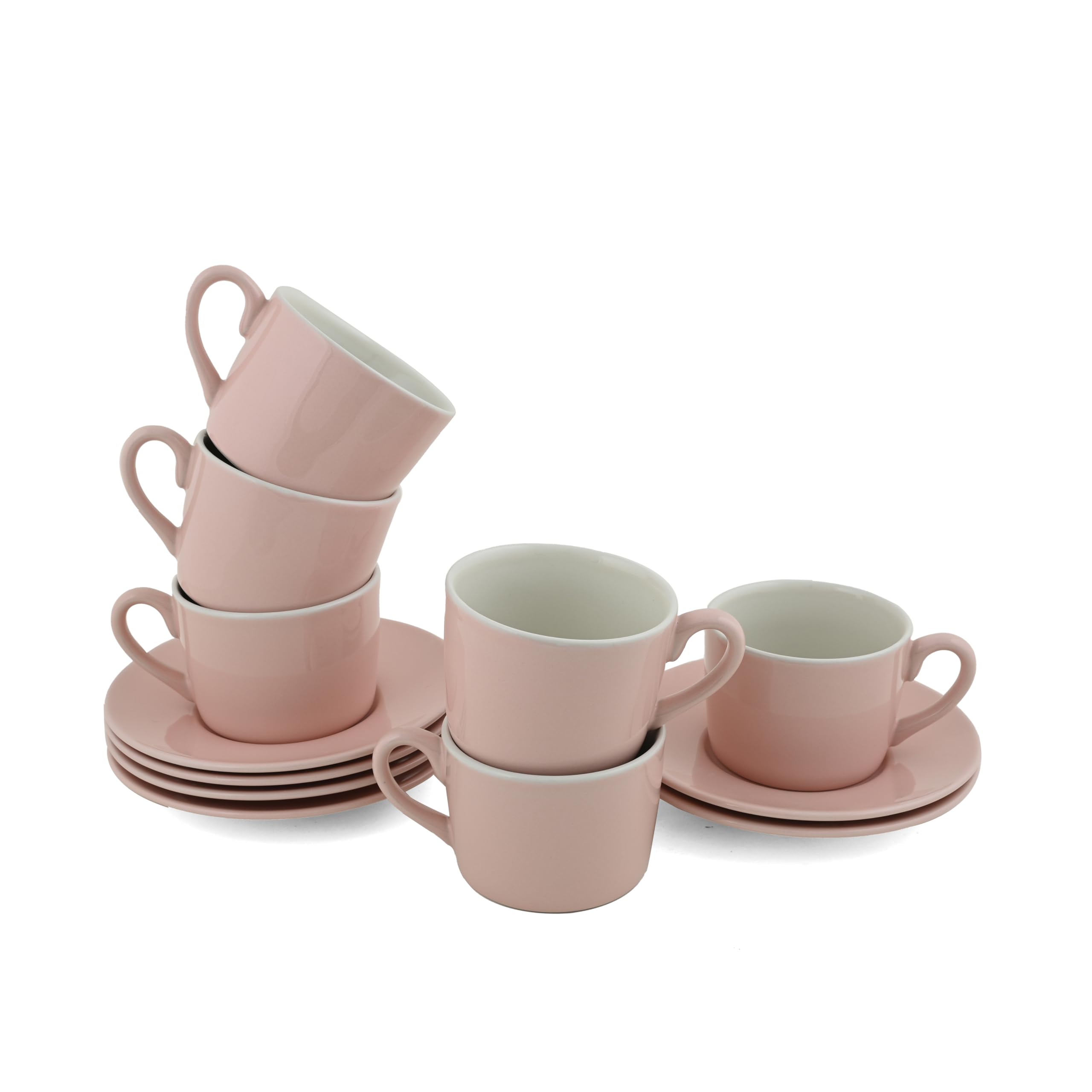 Hitkari Porcelain Cup & Saucer Set of 12Pc Red Cs-1