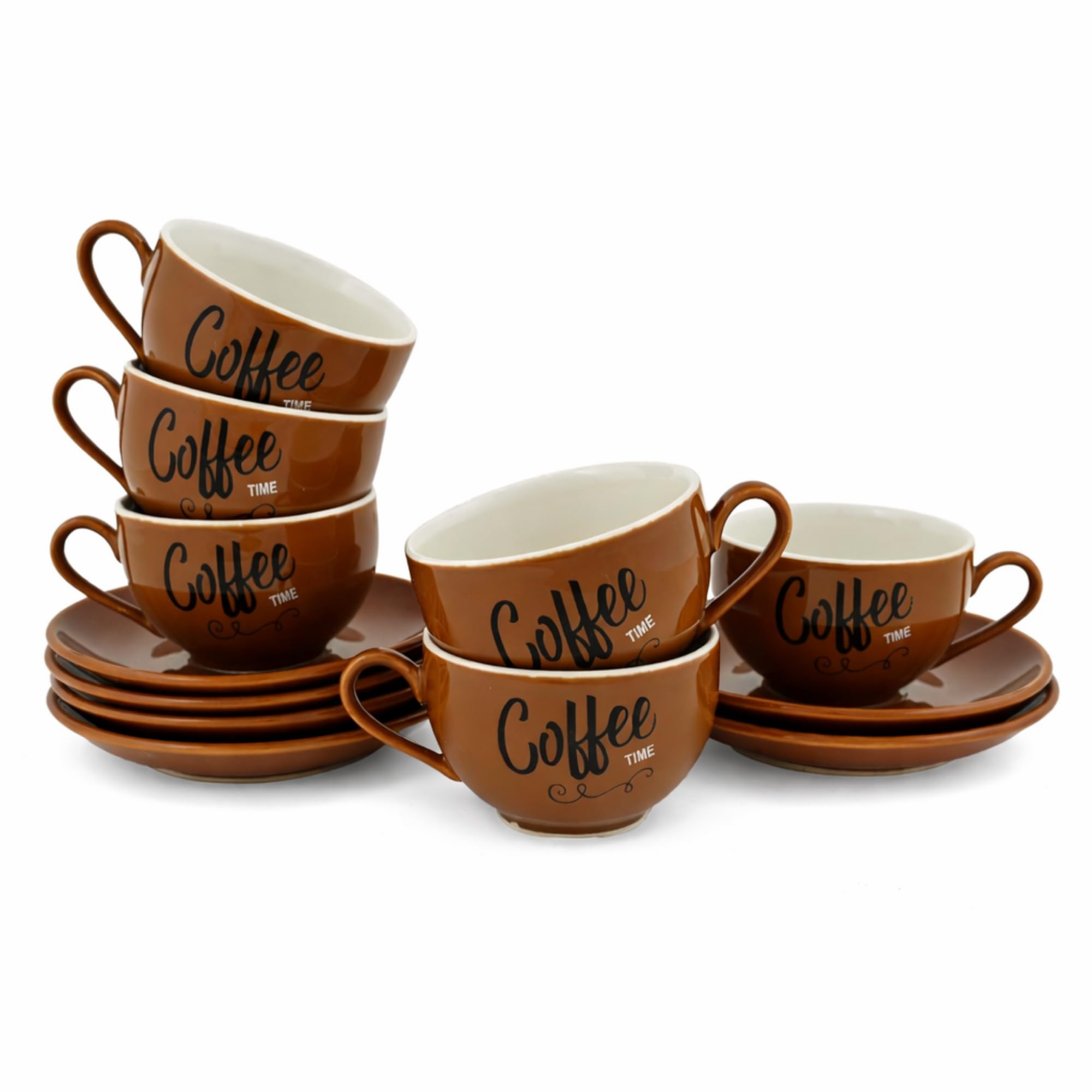 Hitkari Porcelain Cup & Saucer Set of 12Pc Cream CS3