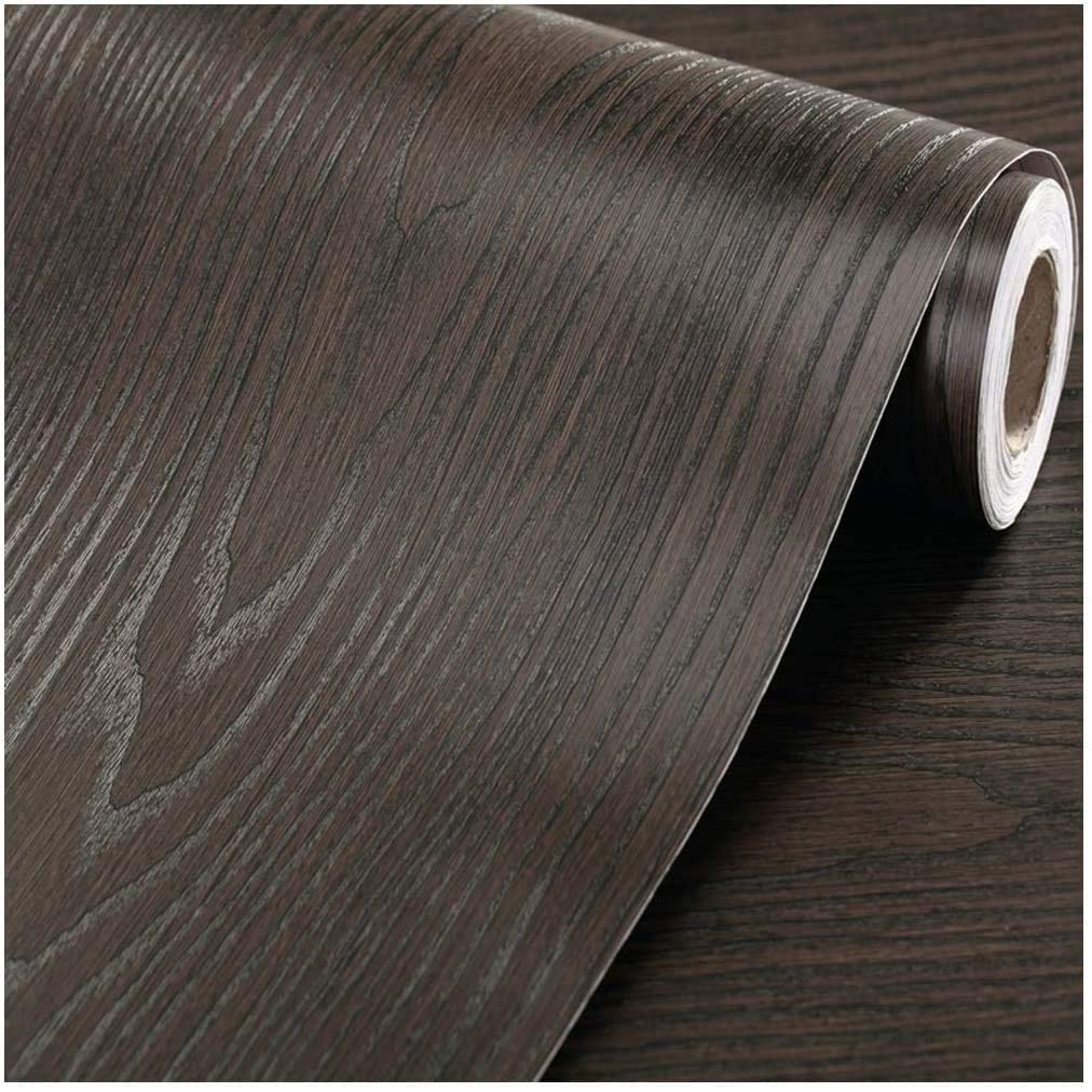 Skin Poster Wood Wallpaper for Furniture Yellow Brown 16x36 Inch