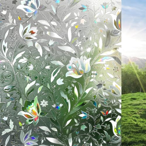 Skin Poster Window Sticker Wallpaper Sheet for Glass Lotus Flower 16x72 Inch