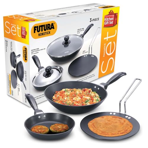 Hawkins Futura Nonstick 3pcs Kitchen Gift Set (24NSGP)