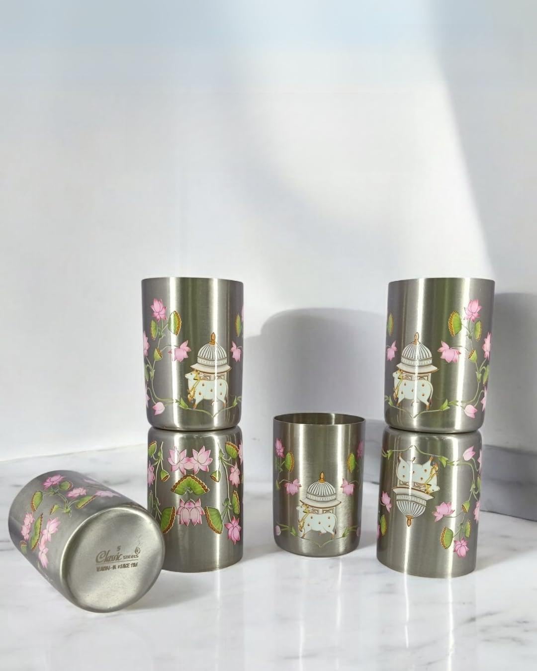 Classic Steels Kamal Kunj Designer Glass Set 6Pcs