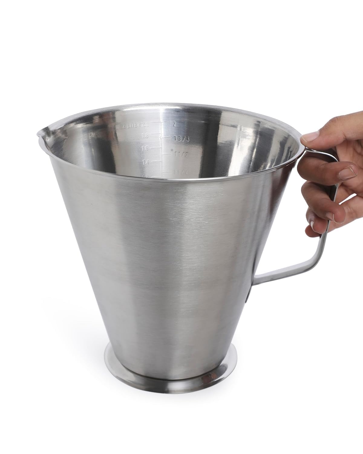 KMW Steel Measuring Jug with Handle with Base 2000 ML MJ2_N1