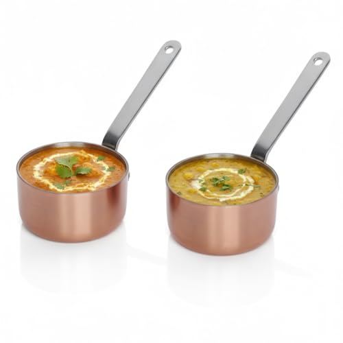 KMW Rust Resistant Sauce Pan Mini Dia with Copper Plating 2 pcs Set Small N_SPM50C