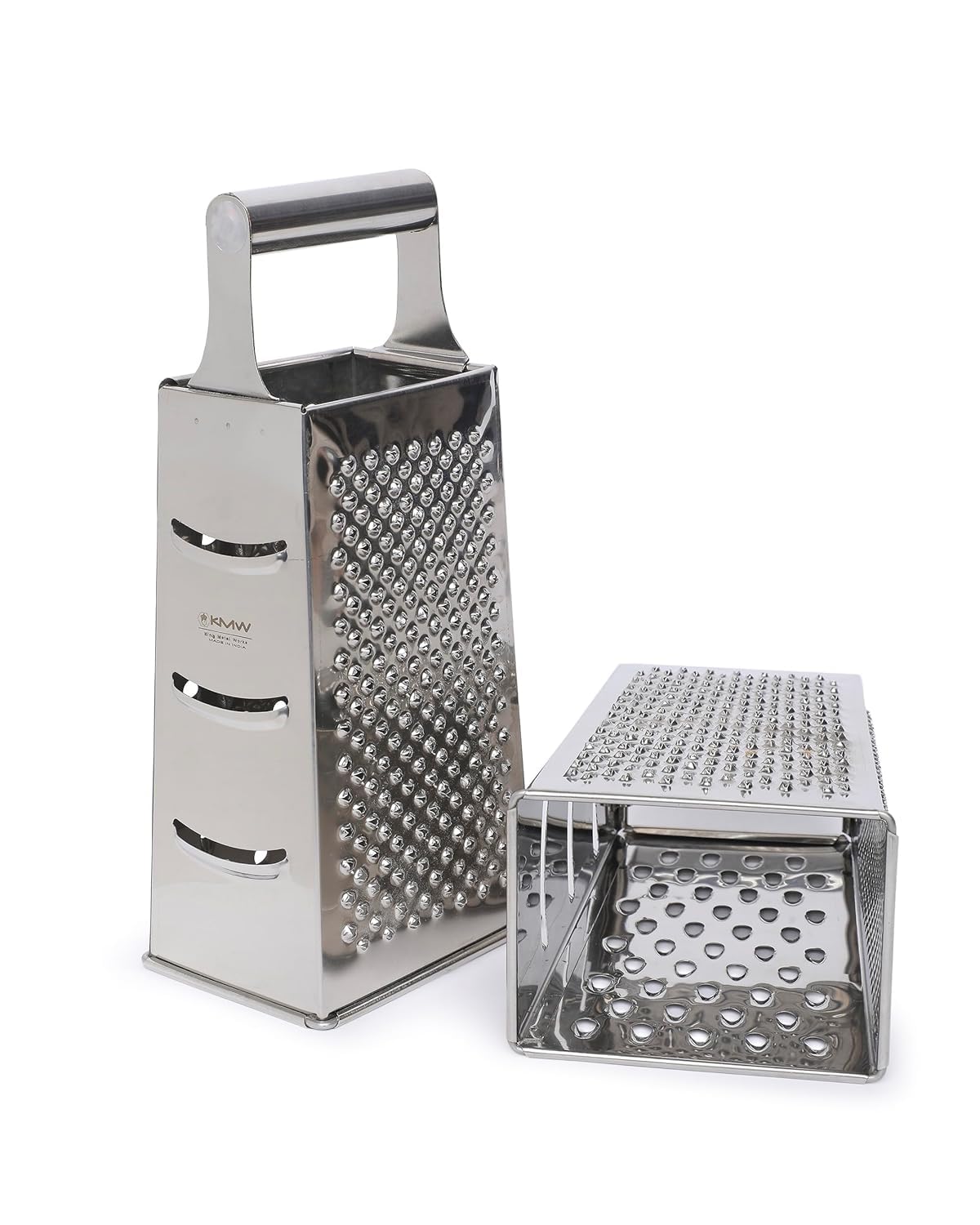 KMW Box Grater 4 Sides Stainless Steel with Pipe Handle N 2080P