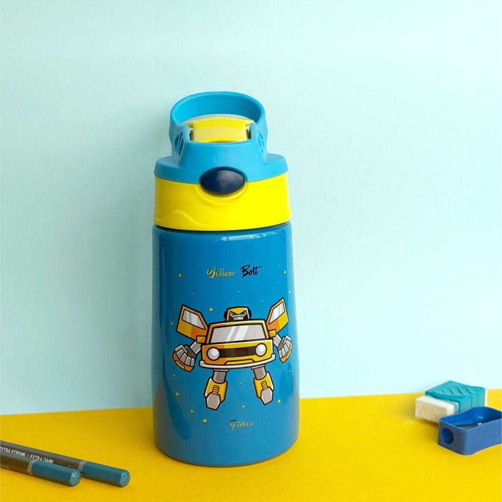 Pddfalcon Water Bottle Sippy DW Bott 350ML Cyan FP07024