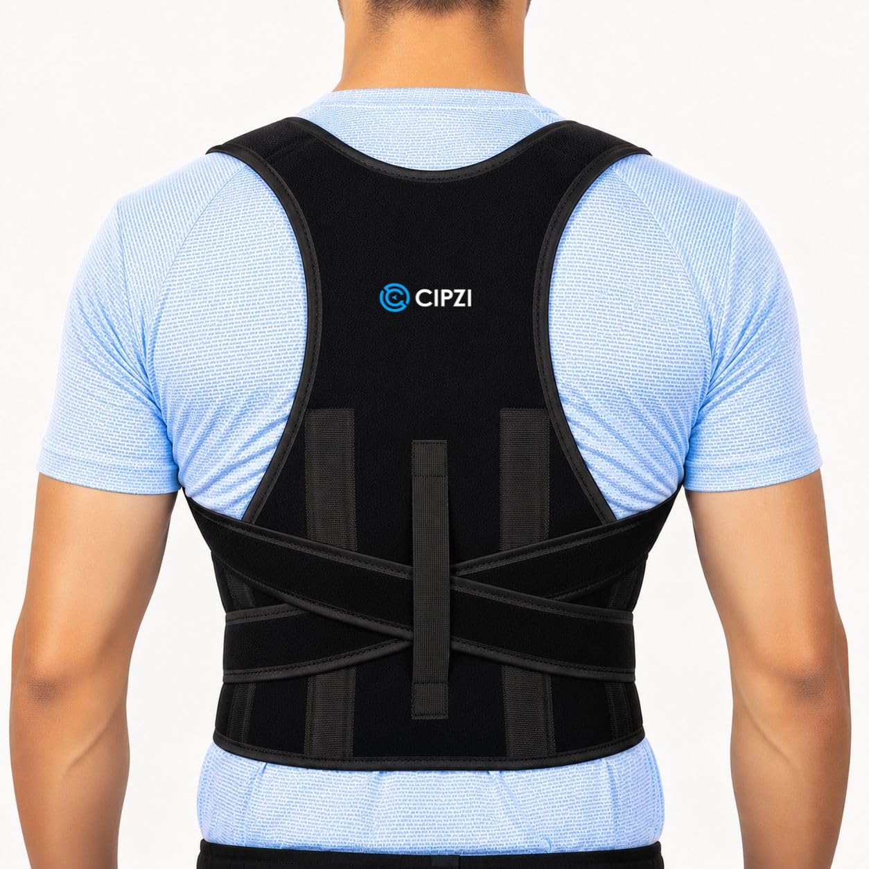 Cipzi Posture Back Pain & Lower Back Belt Back CI- Posture Black
