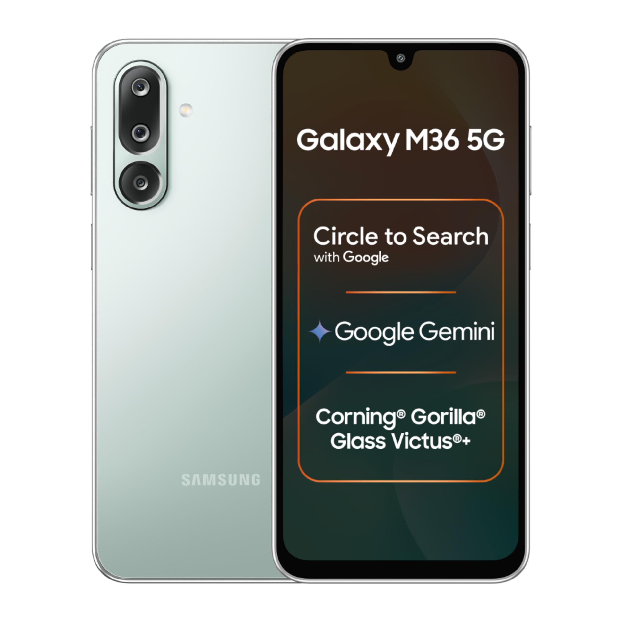 SM-M366BLGBINS Samsung Galaxy M36 5G Mobile (Serene Green, 6GB RAM, 128GB Storage)