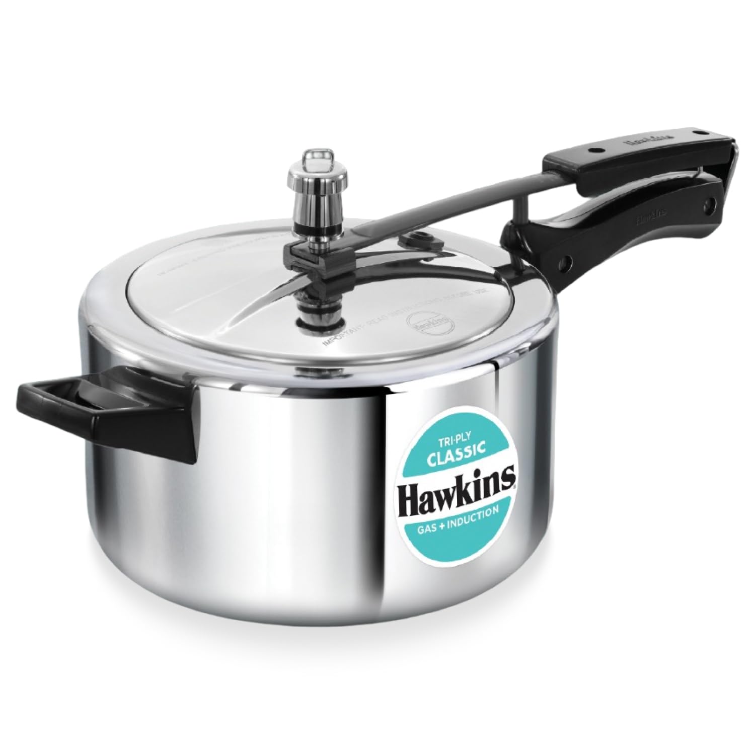 Hawkins Triply 4 Litre Classic Pressure Cooker, Silver (SSTCL40)