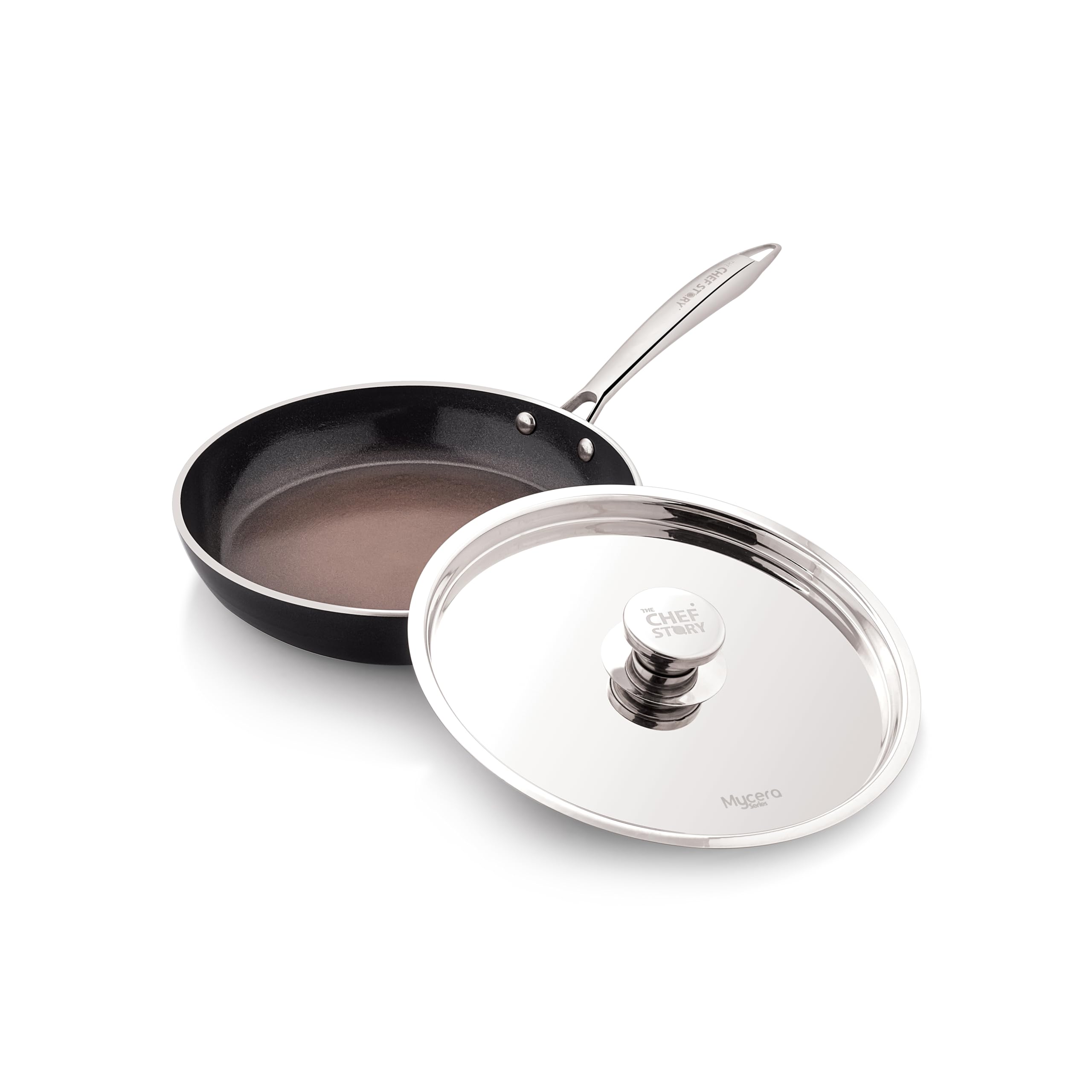 TCS Mycera Fry Pan With SS Lid 26CM CMFS26
