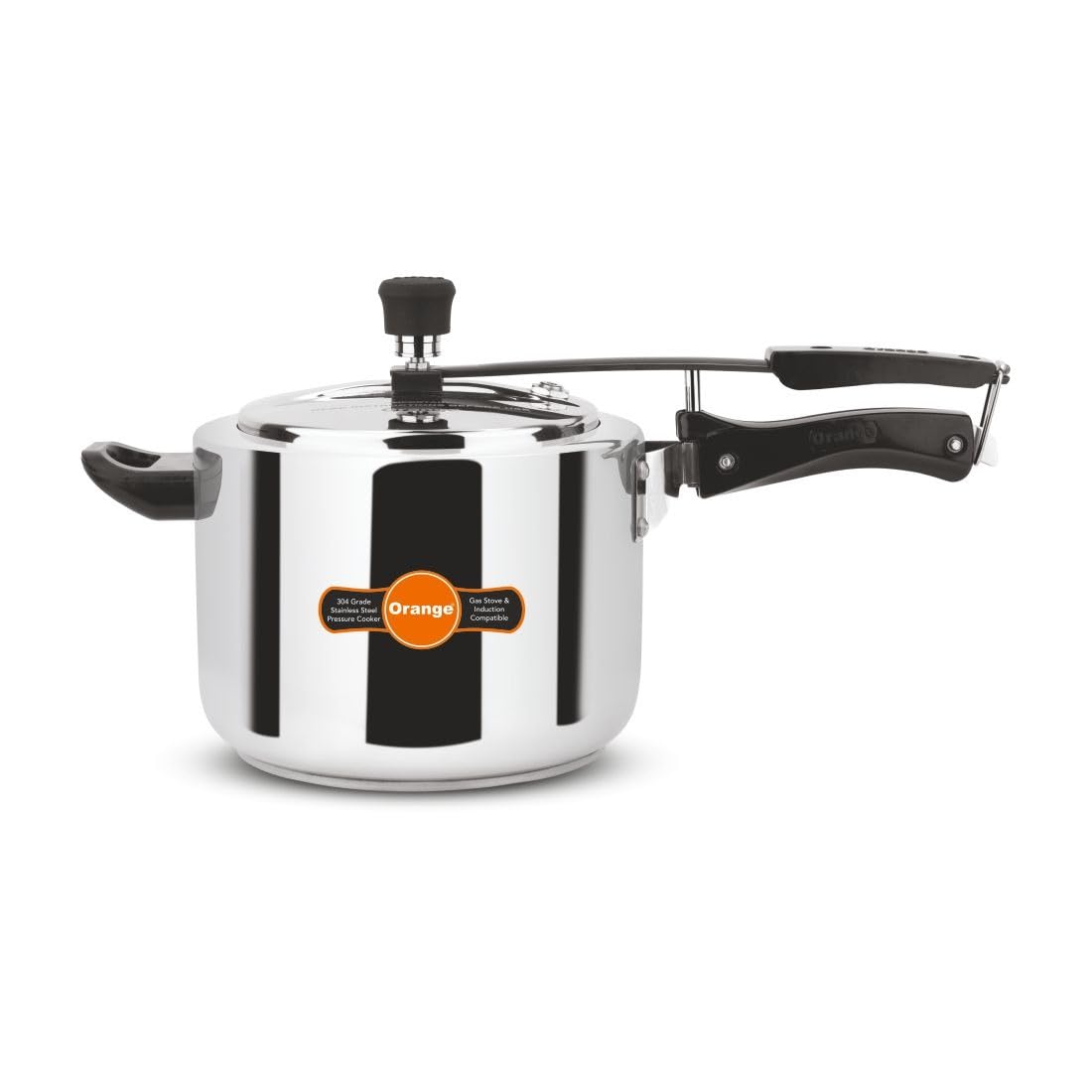 Orange Stainless Steel I/L Pressure Cooker 5L OSPC361
