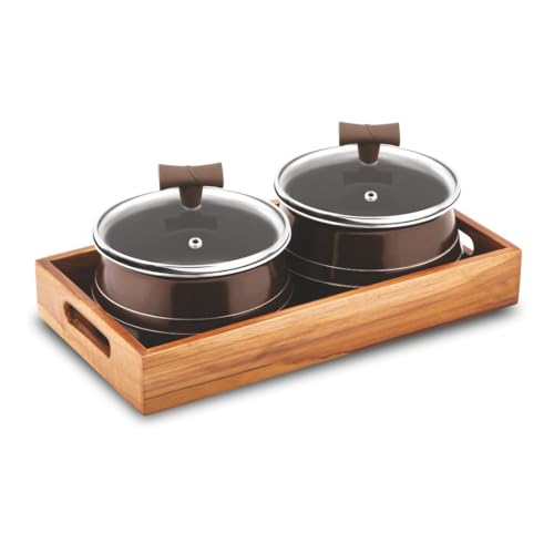 Orange 5 Pcs Cook & Server Handi Combo Set ONSC558